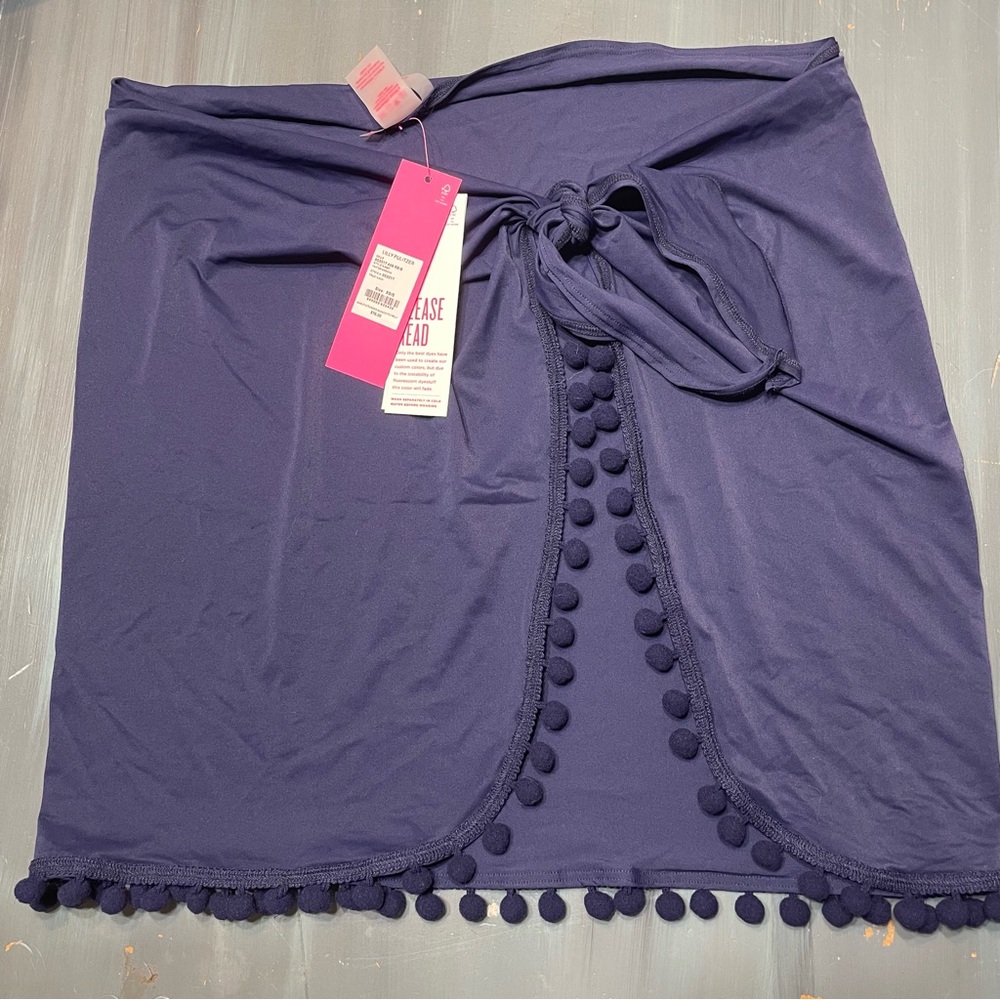 Lilly Pulitzer Paxton Sarong True Navy XS/S NWT